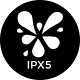 IPX5 splashproof