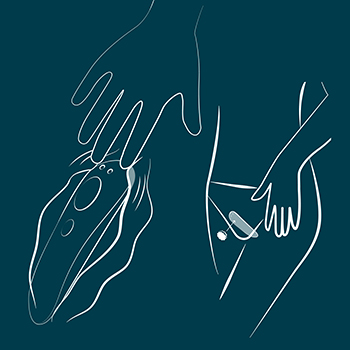 Simply place ROMP Party in your panties and secure it in place by attaching the magnet to the outside. 