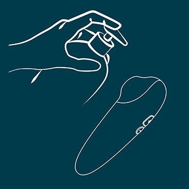 Apply water-based lube before using it to the stimulation head and your clit for a sexy, slippery assist.